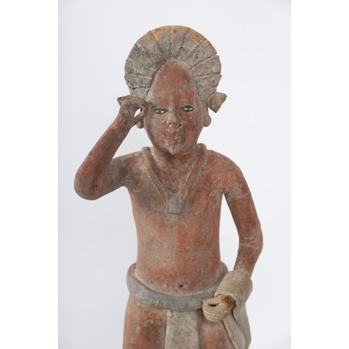 864 - MAYAN TERRACOTTA FIGURE