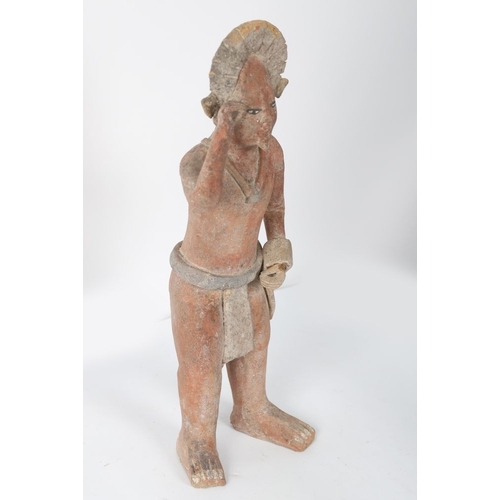 864 - MAYAN TERRACOTTA FIGURE