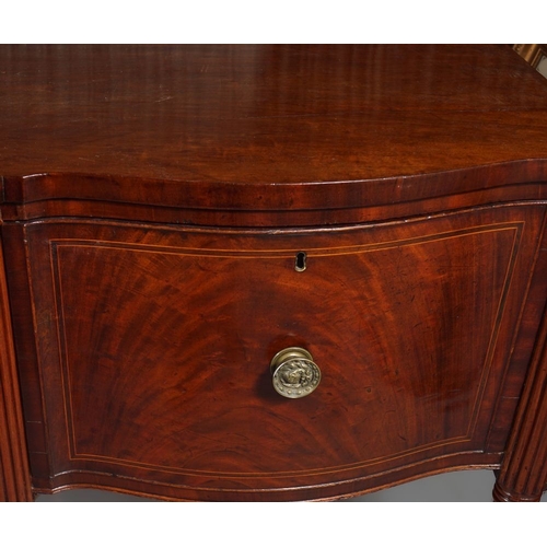 865 - LARGE REGENCY MAHOGANY & INLAID SIDEBOARD