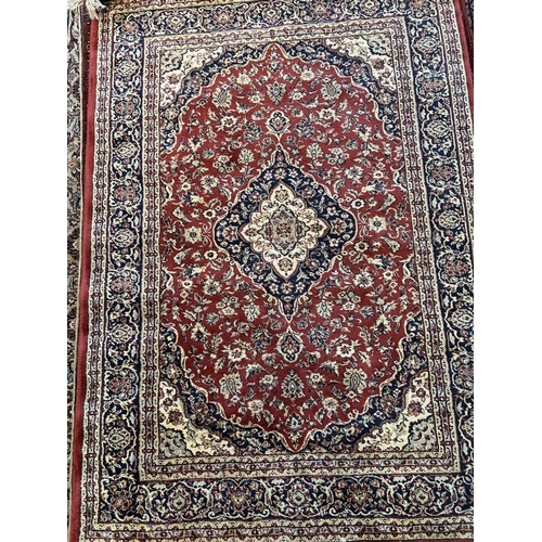 99 - PERSIAN ISHFAN SILK & WOOL RUG