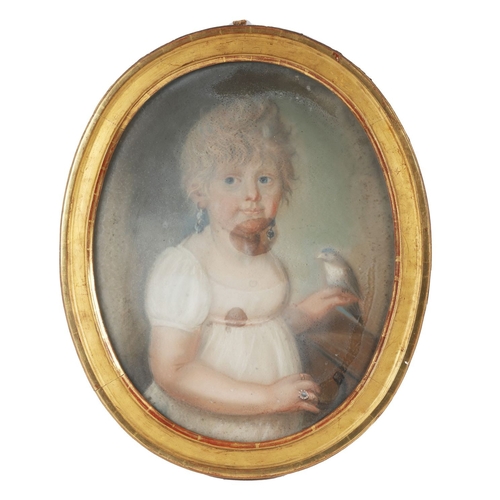 118 - LATE 18TH / EARLY 19TH-CENTURY PASTEL PORTRAIT OF A YOUNG GIRL