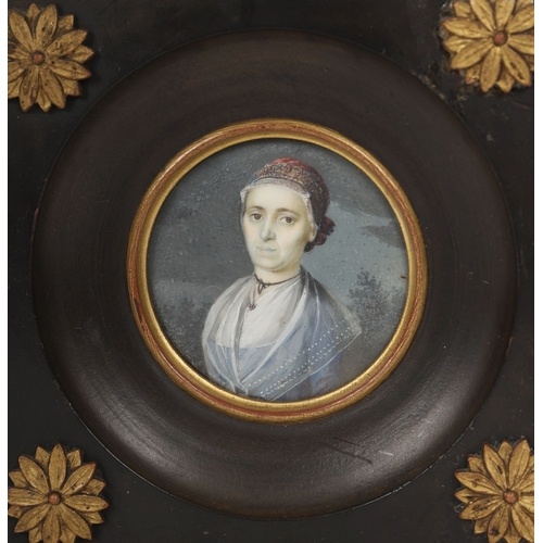 69 - AN OVAL PORTRAIT MINIATURE, 18TH CENTURY