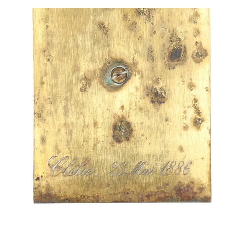 71 - A 19TH-CENTURY CHAMPLEVÉ ENAMELLED CROSS