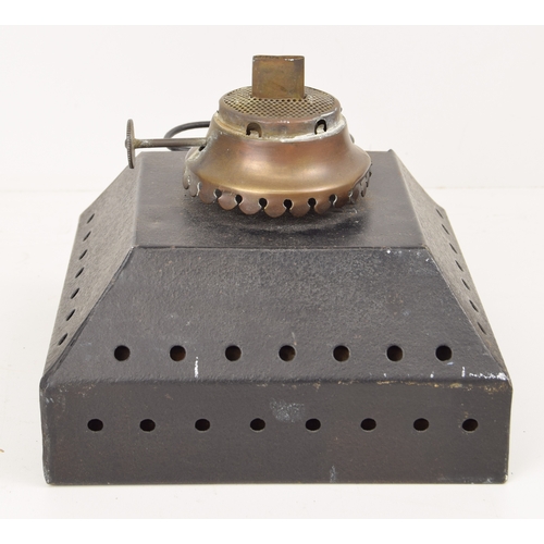 63 - Platform lamp interior, Great Eastern Railway pattern plated CLAYDON, from the Suffolk station that ... 