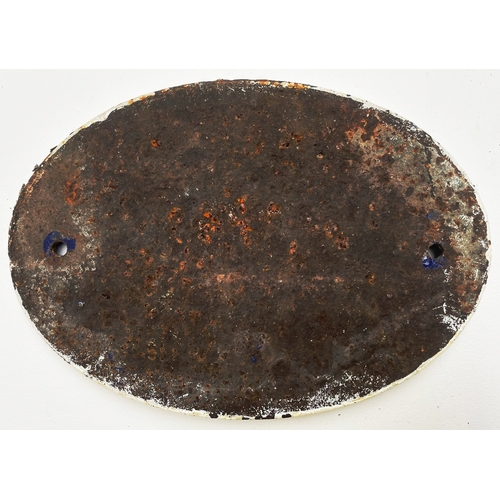 69 - Bridge plate, cast iron, M&GNR 85, from the road over bridge on Old Wls Road, Shereford, repaint... 