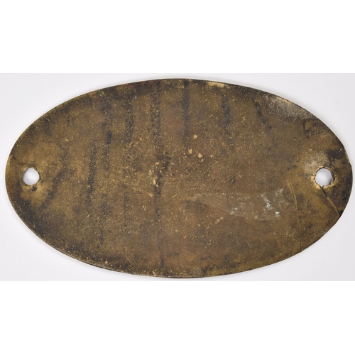 78 - Worksplate, London & Midland Scottish Railway, LMS BUILT 1926 DERBY, from one of the 71 Fowler 4... 