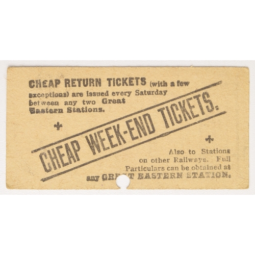 96 - Ticket, Great Eastern Railway Wisbech & Upwell Tramway, No4701. In good condition, undated. Ship... 