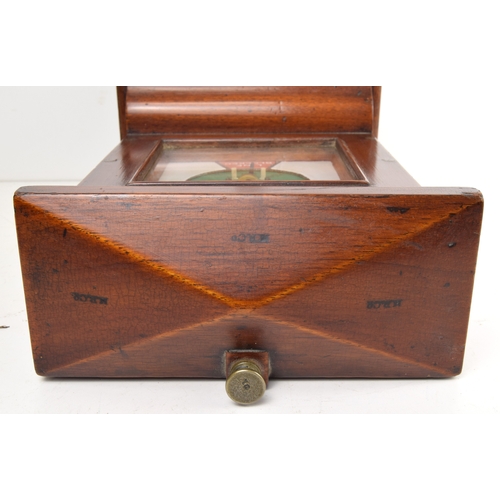 107 - Block instrument, Midland Railway pegging, needle distorted but free moving. Stamped MR Co three tim... 