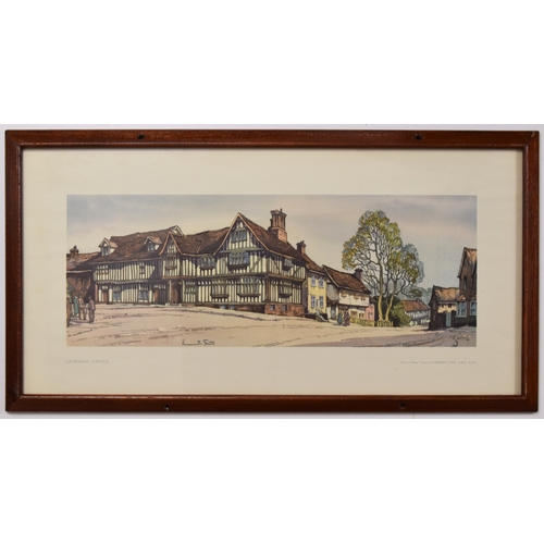244 - Carriage print, LAVENHAM, SUFFOLK, Kenneth Steel, BR size B, 1948-55. Original style frame, 21 1/4 x... 