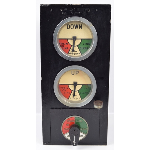 291 - Signal block instrument, London and North Eastern Railway, double line, with tapper and integral bel... 