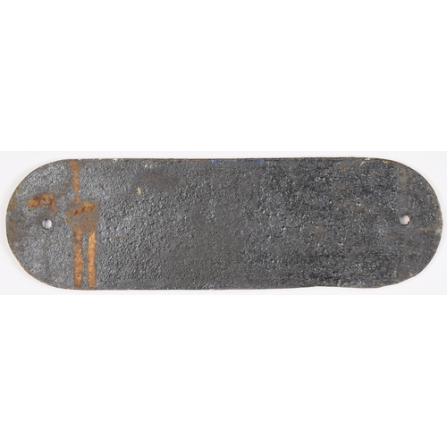 241 - Door plate, London & North Eastern Railway, TELEPHONE, face and reverse repainted, cast iron, 11... 