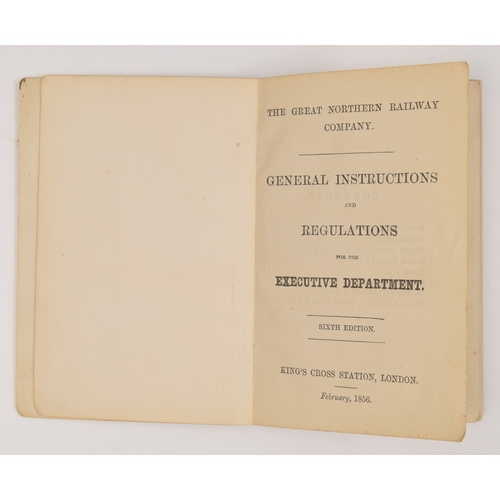 279 - Ephemera, 3 items; Great Northern Railway General Instructions and Regulations for the Executive Dep... 