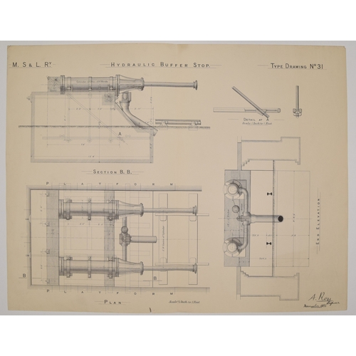 73 - Ephemera, 3 folders containing approximately 42 printed diagrams in folders for the Sheffield & ... 
