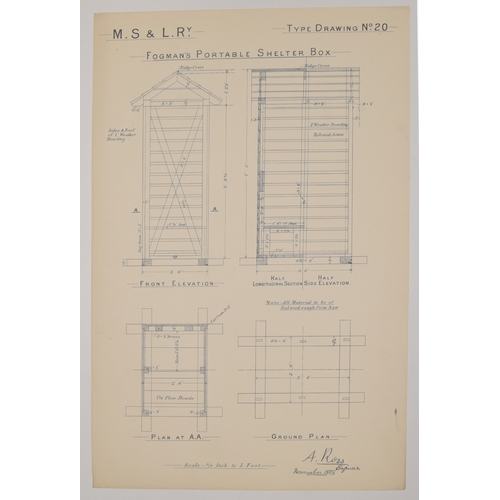 73 - Ephemera, 3 folders containing approximately 42 printed diagrams in folders for the Sheffield & ... 