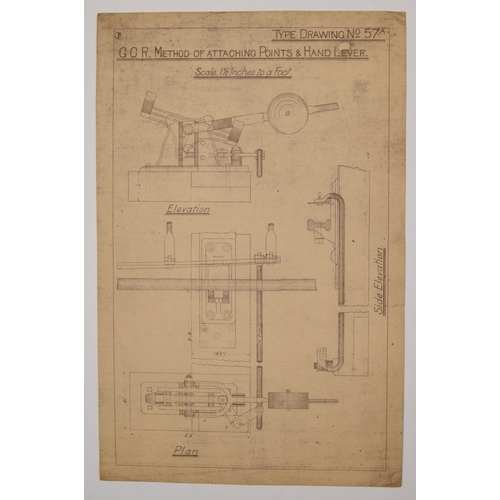 73 - Ephemera, 3 folders containing approximately 42 printed diagrams in folders for the Sheffield & ... 