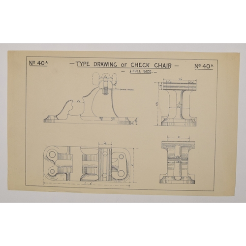 73 - Ephemera, 3 folders containing approximately 42 printed diagrams in folders for the Sheffield & ... 
