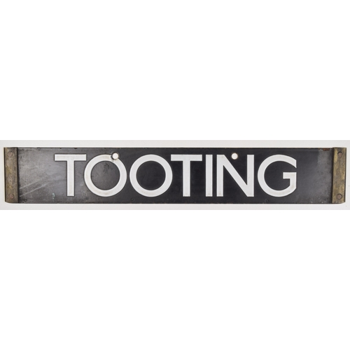 247 - London Transport, tube enamel destination plate, TOOTING - EAST FINCHLEY, Please note photo shows bo... 