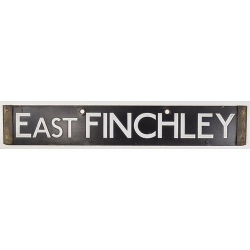 247 - London Transport, tube enamel destination plate, TOOTING - EAST FINCHLEY, Please note photo shows bo... 