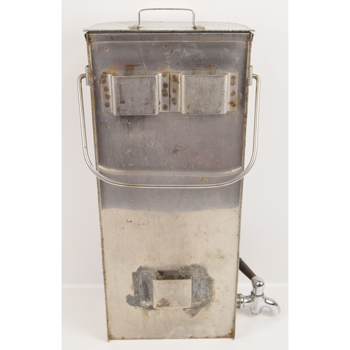 271 - Miscellaneous lot, New Zealand Railway stainless water carrier, as used by the p-way crews, 19 inche... 