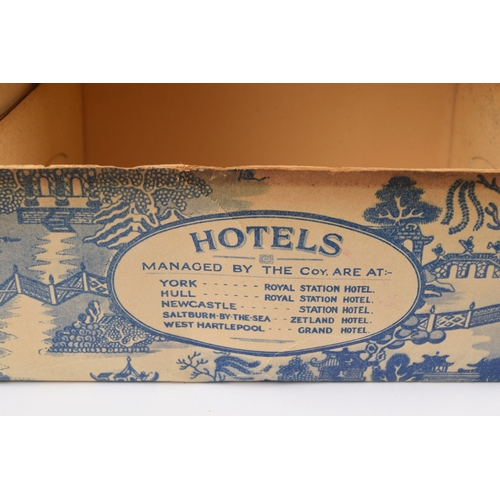 278 - Catering & Hotel, North Eastern Railway refreshment department light luncheon cardboard box, an ... 