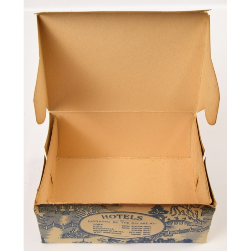 278 - Catering & Hotel, North Eastern Railway refreshment department light luncheon cardboard box, an ... 