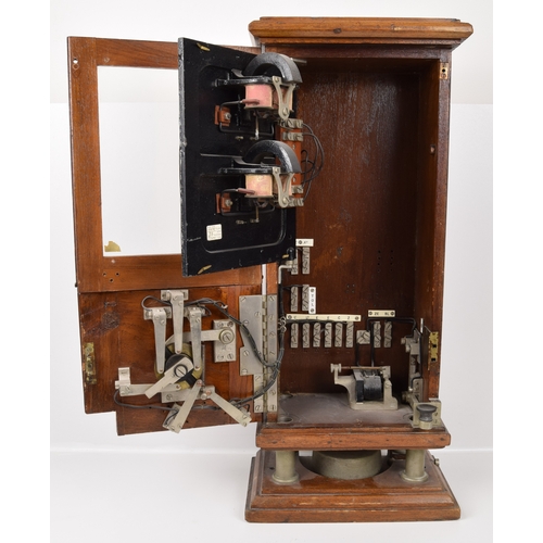 267 - Signal Box Instruments, Fletchers double line instrument, needles free moving, no key for the door b... 
