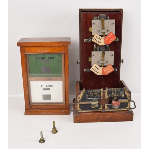 261 - Signal Box Instruments, Great Western Railway double line Spagnoletti block instrument, needles free... 