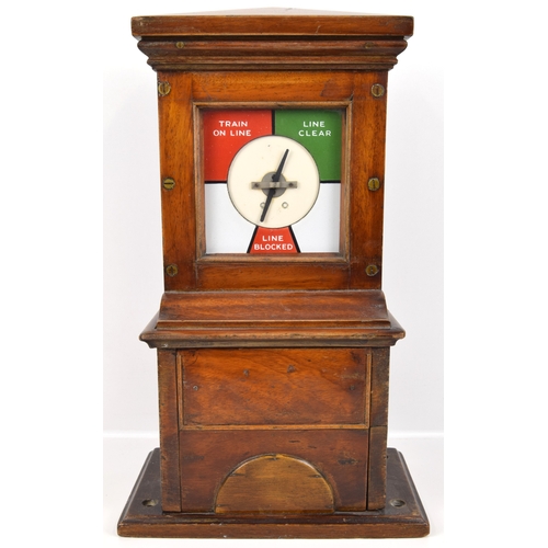 244 - Signal Box Instruments, Midland Railway non pegging, stamped MRCo and 1881 on the top of the case, f... 