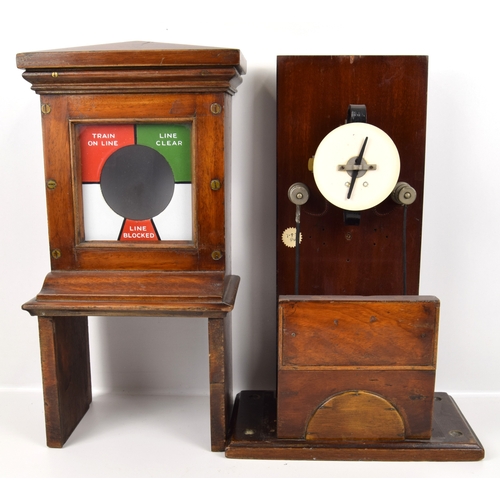 244 - Signal Box Instruments, Midland Railway non pegging, stamped MRCo and 1881 on the top of the case, f... 