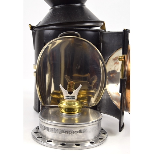 254 - Handlamp, Great Eastern Railway, complete, ALDEBURGH. A rare location from the closed station on the... 