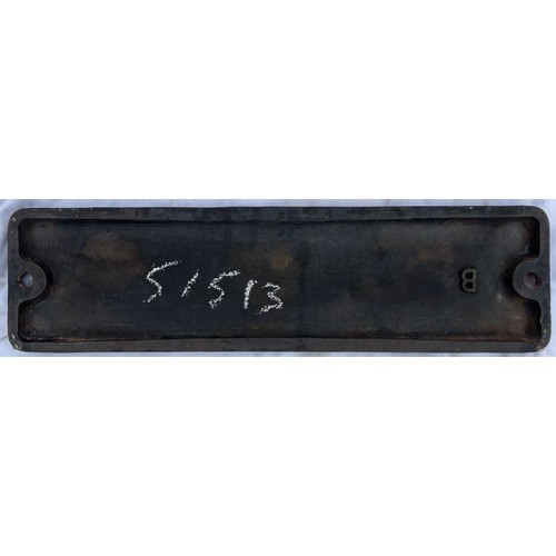 243 - Smokebox plate, 51513, from ex Lancashire and Yorkshire Railway 568 class 0-6-0. This locomotive was... 