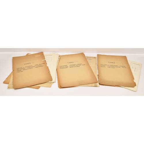 73 - Ephemera, 3 folders containing approximately 42 printed diagrams in folders for the Sheffield & ... 