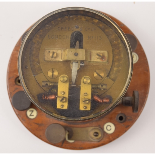 Signalling Hardware. Brass cased relay, manufactured by CREED & CO LTD ...