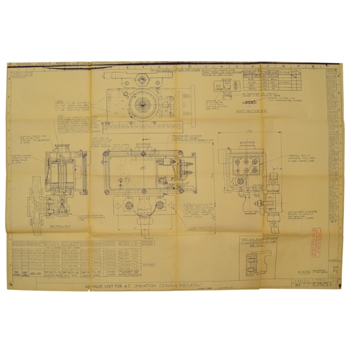Ephemera. 10 signalling hardware diagrams, to include diagram for ...