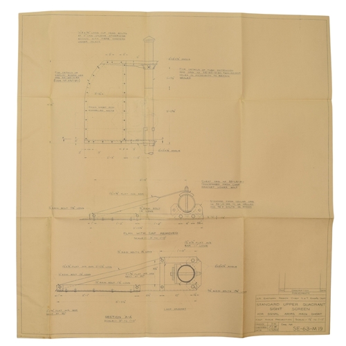 Ephemera. 10 signalling hardware diagrams, to include diagram for ...