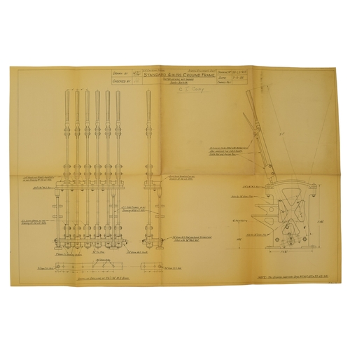 Ephemera. 10 signalling hardware diagrams, to include diagram for ...