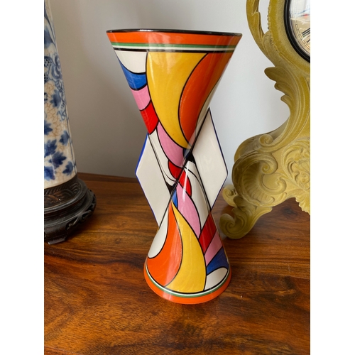 1 - Clarice Cliff Swirls YoYo Vase Limited Edition