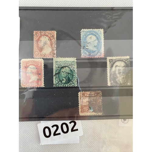 202 - US early stamp selection, high catalogue value total $ 513, inc 2c grill stamp, Jackson and mainly W... 