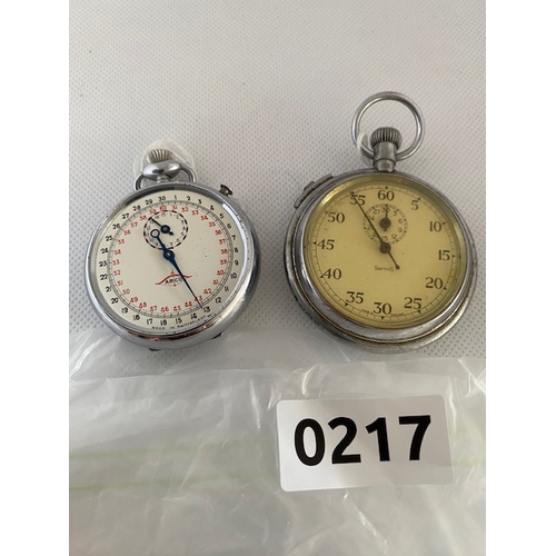 217 - Vintage stopwatches, Arco - possible ex military use  with ST 233 R.D.51935 and upwards pointing arr... 