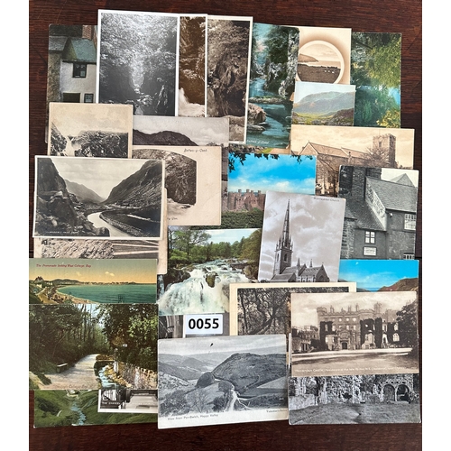 55 - c140 vintage and Edwardian Welsh postcards