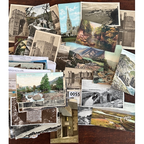 55 - c140 vintage and Edwardian Welsh postcards