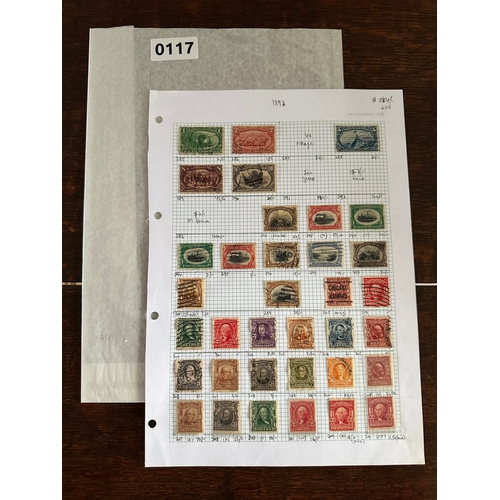 117 - USA Stamps inc. 1898 Trans-Mississipi Expo and Pan-Am commemoratives. High cv $600