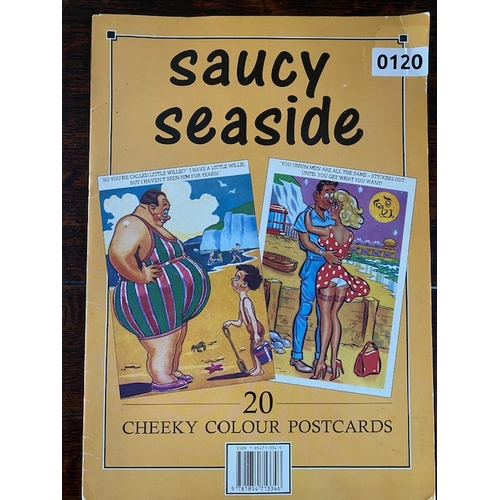 120 - Saucy seaside postcards (20) in complete book with perforations