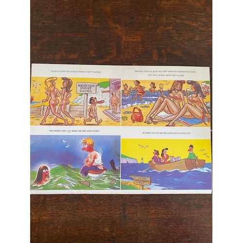 120 - Saucy seaside postcards (20) in complete book with perforations