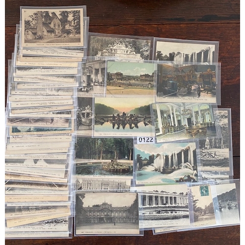 122 - VERSAILLES FRANCE  49 Edwardian era French postcards including 6 colour, virtually all unused. All i... 