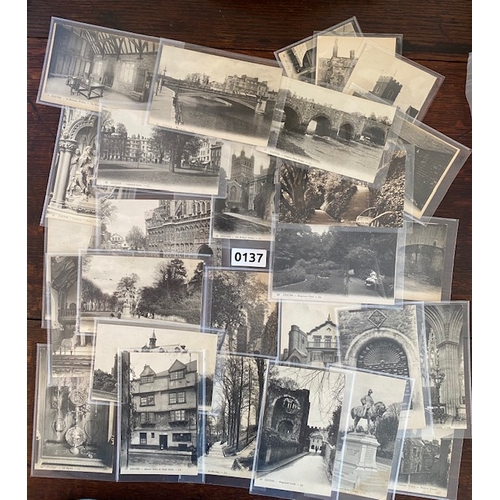 137 - EXETER DEVON GB  28 Edwardian and early 20th century postcards, not used except two stamped, includi... 