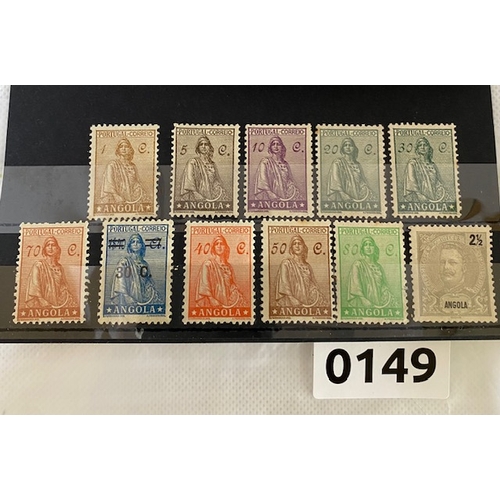 149 - ANGOLA mint stamps from early 20th century including 1934 overprinted  definitive
