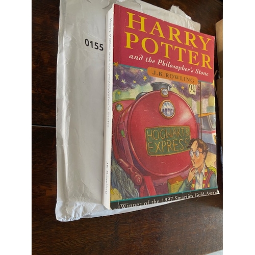 155 - HARRY POTTER and the Philosopher's Stone by J K Rowling 1997  rare Large Print oversize edition  ( A... 