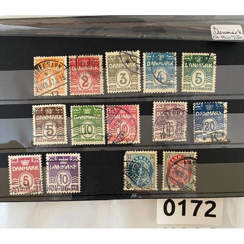 172 - DENMARK part sets stamps inc 