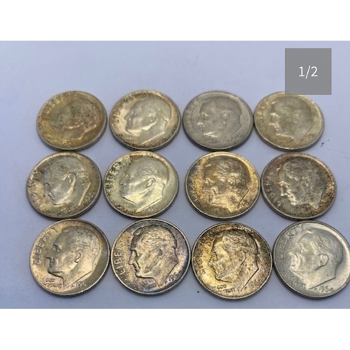35 - 12 x US silver dimes